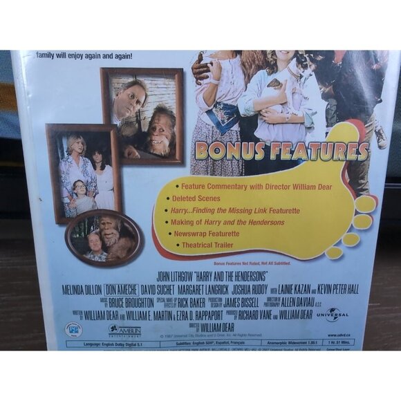 Harry and the Hendersons (DVD, 1987) - Picture 4 of 6